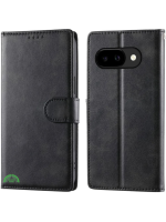 Google Pixel 10a Bookcase Hoesje Zwart Leren Look Met Pasjeshouder