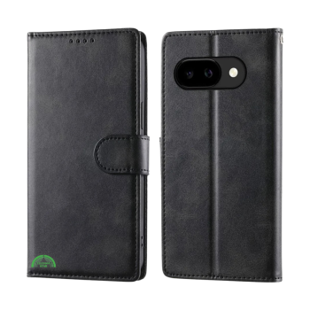 Google Pixel 10a Bookcase Hoesje Zwart Leren Look Met Pasjeshouder
