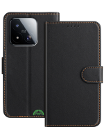Premium Bookcase Hoesje Xiaomi 17 Zwart Leren Look Beschermhoes