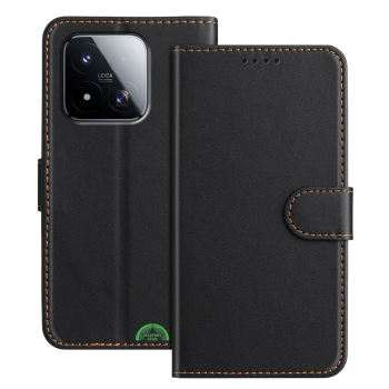 Premium Bookcase Hoesje Xiaomi 17 Zwart Leren Look Beschermhoes