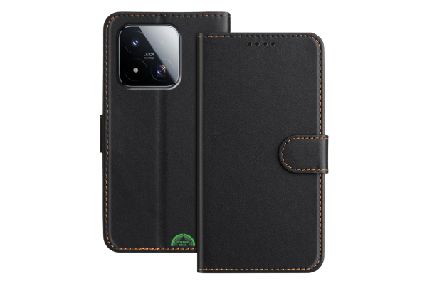 Premium Bookcase Hoesje Xiaomi 17 Zwart Leren Look Beschermhoes