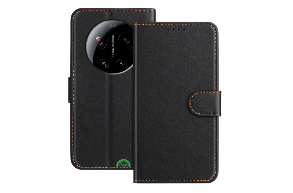 Hoesje voor Xiaomi 17 Ultra Bookcase Zwart Met Magneetsluiting En Pasjeshouder
