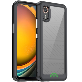 Samsung Galaxy XCover 7 Hoesje Transparante Hybride Beschermhoes met Schokbestendige Bumper