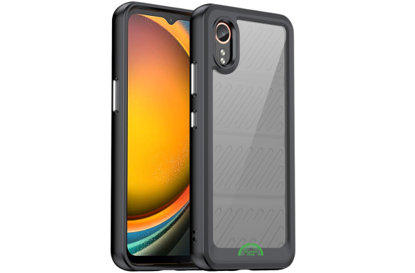 Samsung Galaxy XCover 7 Hoesje Transparante Hybride Beschermhoes met Schokbestendige Bumper