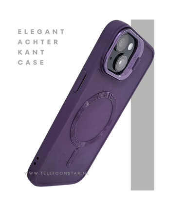 iPhone 15 Plus Siliconen Hoesje Paars – Geschikt voor MagSafe