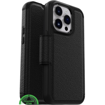 Zwart Bookcase Hoesje iPhone 14 Pro Max – Luxe & 360° Bescherming | Telefoonstar