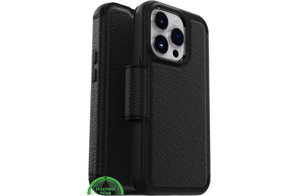 Zwart Bookcase Hoesje iPhone 14 Pro Max – Luxe & 360° Bescherming | Telefoonstar