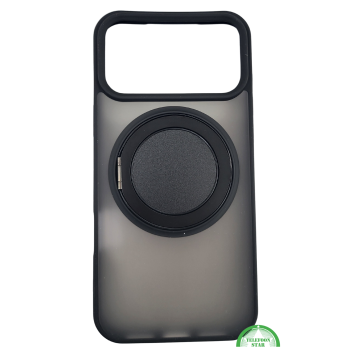 ProtectCase iPhone 17 Pro Max met Magnetische Ringstandaard – Mat Zwart