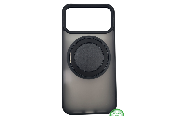 ProtectCase iPhone 17 Pro Max met Magnetische Ringstandaard – Mat Zwart