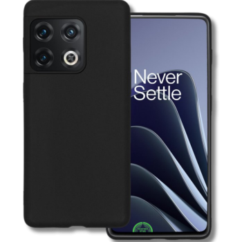 Zwart Hoesje voor OnePlus 10 Pro SilkShield Matte Soft Case