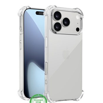 Transparant Antishock Hoesje voor iPhone 17 Pro – Silicone, Flexibel, Helder & Extra Sterk | Telefoonstar