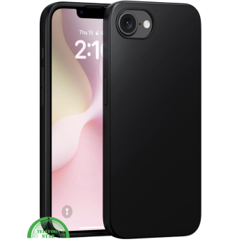  Hoesje voor iPhone 16E Zwart Beschermhoesje – Slank, Sterk & Stijlvol, Silicone