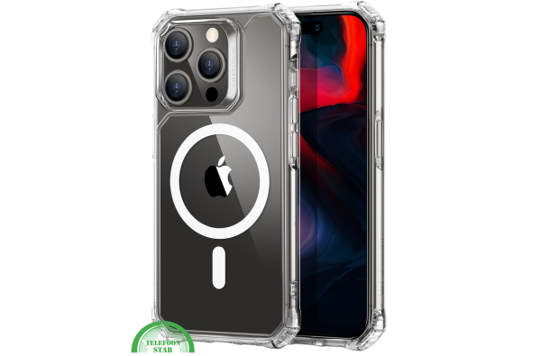 MagSafe Hoesje voor iPhone 15 Pro Max – Sterk, Transparant & Magnetisch