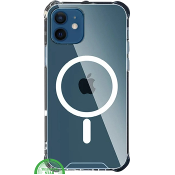 Hoesje voor iPhone 12 Mini Silicone, Slank, Sterk & Transparant MagSafe