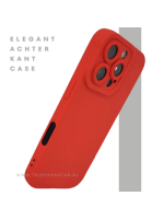 iPhone 16 Pro Rood Hoesje &ndash; Mat Design met Verhoogde Camerabescherming