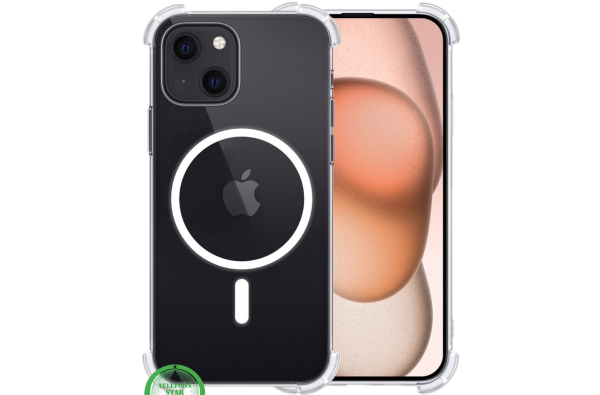 Hoesje voor iPhone 15 Shockproof MagSafe – Transparant, Sterk & Magnetisch