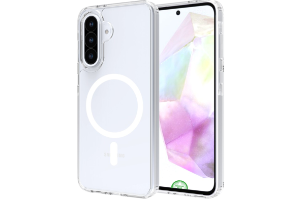 Hoesje voor Galaxy A17 Transparant Magneetring,Slank, Magnetisch & Schokbestendig