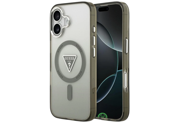 Hoesje iPhone 17 Transparant Grijs MagRing SmokeShield Case