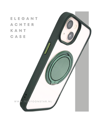 CoverGrip MagSafe Case – iPhone 13 / 14 Hoesje met Groene Ring | Telefoonstar.nl