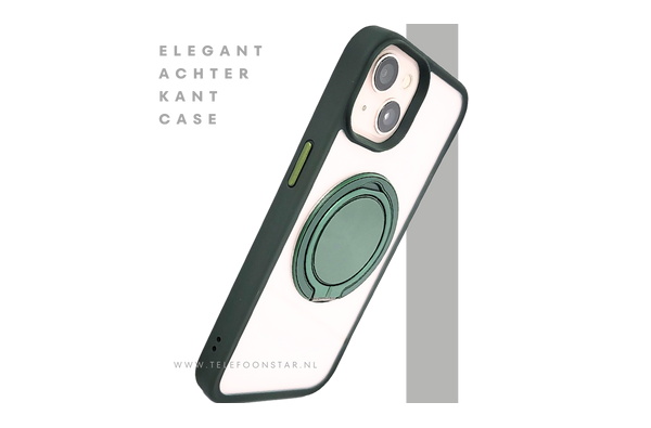 CoverGrip MagSafe Case – iPhone 13 / 14 Hoesje met Groene Ring | Telefoonstar.nl