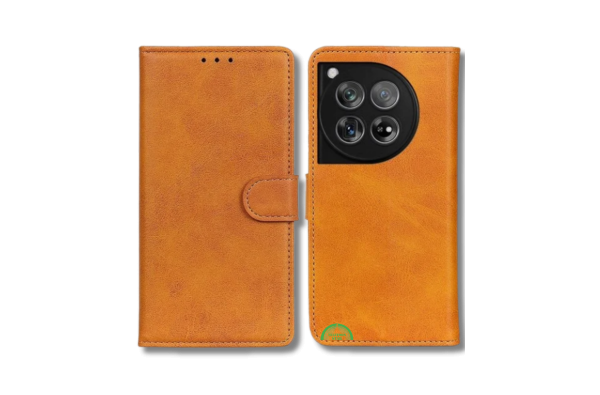 Bookcase Hoesje voor OnePlus 12 Vintage Leer Look met Magnetische Sluiting