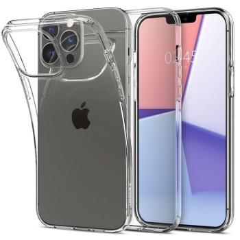 iPhone 13 hoesje siliconen transparant case achterkant