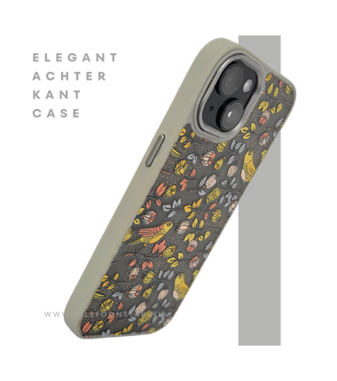 iPhone 15 Plus Hoesje – Herfst Vogeltjes Design | Uniek, Beschermend & Betaalbaar