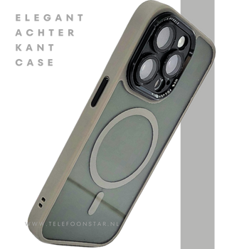 MagSafe iPhone 15 Pro Hoesje Transparant Olijfgroen – Slank & Sterk | Telefoonstar.nl