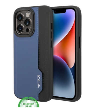 Hoesje voor iPhone 16 Pro Max Robuust Hoesje Blauw-Zwart &ndash; Sterke Bescherming met Stijlvolle Afwerking