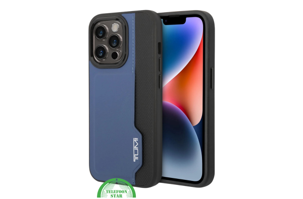 Hoesje voor iPhone 16 Pro Max Robuust Hoesje Blauw-Zwart – Sterke Bescherming met Stijlvolle Afwerking