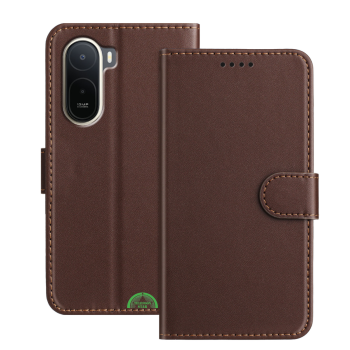 Hoesje voor Xiaomi Redmi A7 Pro Wallet Case Bruin Duurzaam Comfortabele grip