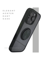iPhone 16 Pro Zwart Hoesje Met Ringhouder Stevige Rugcover Voor Extra Grip