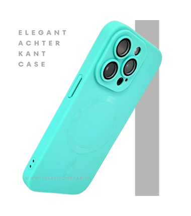 Turquoise MagSafe iPhone 15 Pro Max Hoesje – Fris & Slank Design | Telefoonstar.nl