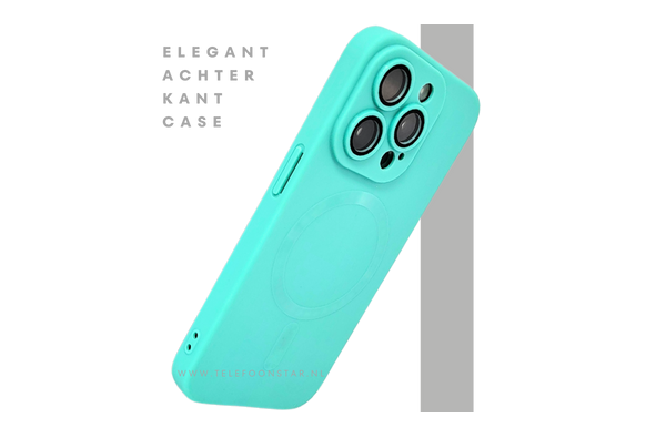 Turquoise MagSafe iPhone 15 Pro Hoesje – Fris & Slank Design | Telefoonstar.nl