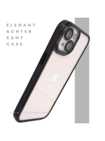 Protectcase iPhone 13 / 14 Transparant Hoesje met Zwarte Rand &ndash; Slanke Bescherming