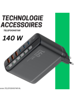 140W GaN Super Fast Charger &ndash; Oplader met Turbo Power Engine & Vervangbare Stekker