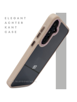 Samsung Galaxy A55 Hoesje doorzichtig rose randen Bescherming & Stijl in &eacute;&eacute;n