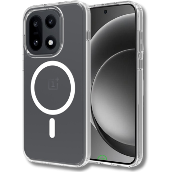 Hoesje voor OnePlus 15 Transparant MagSafe Slank strak zakelijk en modern