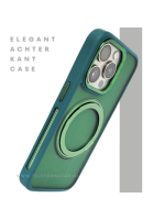 Glanzend Groen iPhone 15 Pro Hoesje met Ringhouder &ndash; Transparant & MagSafe | Telefoonstar.nl