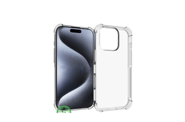 Hoesje voor iPhone 16 Pro Max Transparant Bumper Hoesje – Maximale Bescherming, Minimalistisch Design en Schokbestendig | Telefoonstar