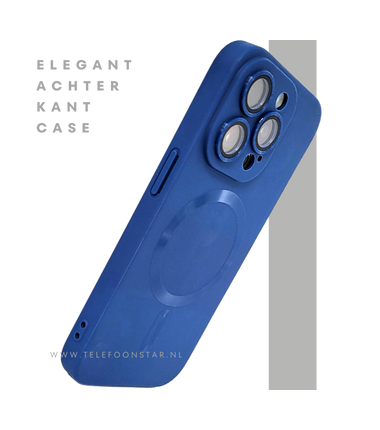 Blauw iPhone 15 Pro Max Hoesje met MagSafe – Slank & Mat Design | Telefoonstar.nl