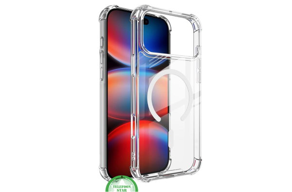 Clear case hoesje voor iPhone 17 Pro met MagSafe – ultra‑dun & stevig, silicone, Slank en flexibel ontwerp | Telefoonstar