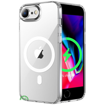 Transparant Hoesje voor iPhone SE 2022 MagSafe, Magnetisch, Slank & Krasbestendig