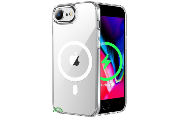 Transparant Hoesje voor iPhone SE MagSafe, Magnetisch, Slank & Krasbestendig
