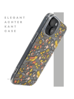 iPhone 15 Plus Hoesje &ndash; Herfstvogels Design met Transparante Rand | Kleurrijk & Beschermend