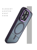 Transparant Paars iPhone 15 Pro Hoesje met MagSafe &ndash; Modern & Magnetisch | Telefoonstar.nl