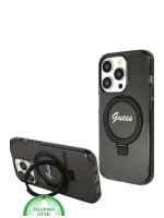 Hoesje met Ringhouder voor iPhone 15 Pro &ndash; Zwarte Luxe Bescherming