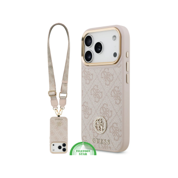 Guess iPhone 17 Pro Max Hoesje met Schouderband – Stijlvolle Crossbody Case met MagSafe  