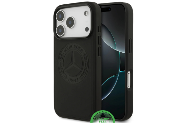 Hoesje iPhone 17 Pro Mercedes-Benz – Luxe Zwarte Bescherming met Klasse