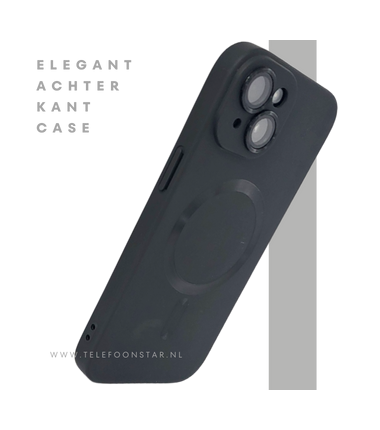 iPhone 15 Hoesje – Zwart Siliconen met MagSafe | Slank, Sterk & Stijlvol